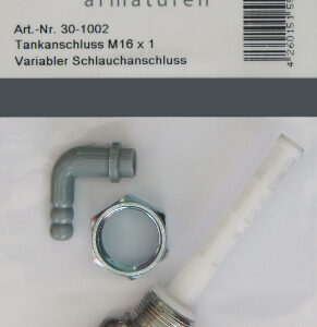 Reservehahn-Set M16x1-LH für Mopeds und Kleinmotoren (HahnR-M16x1li-RF150-F136-6u-6/90u-EHV)